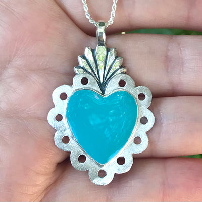 Corazón Barroco Turquesa
