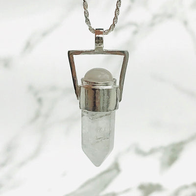 Colgante Geo Moon Cuarzo