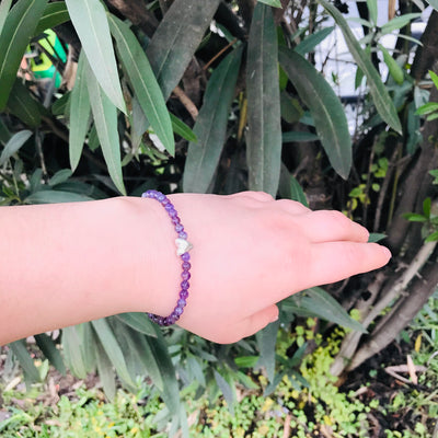 Pulsera Corazón Tiny Amatista