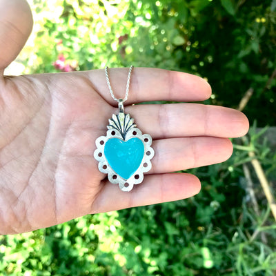 Corazón Barroco Turquesa